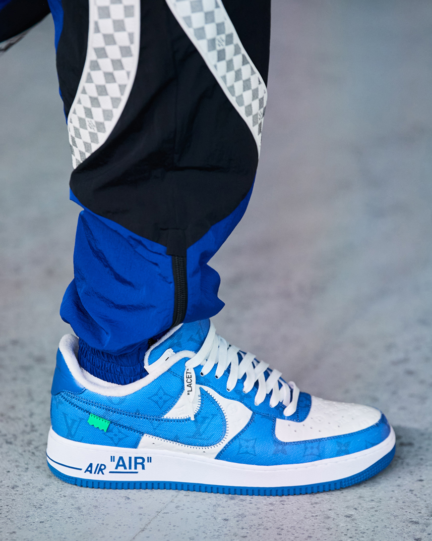 louis vuitton lv af1 nike air force 1 collaboration release date info buy price web site store colorway virgil abloh on feet drop list