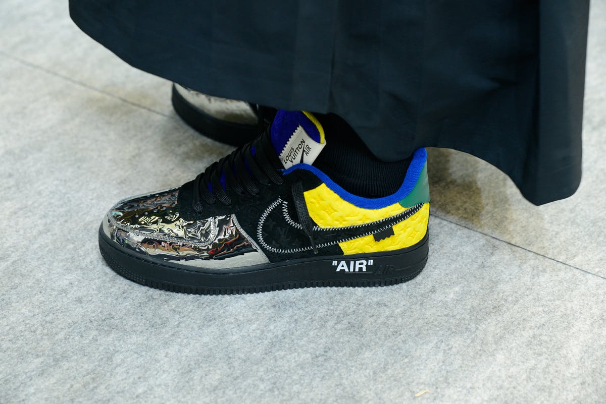 200 pairs of Louis Vuitton x Nike 'Air Force 1' shoes designed by Virgil  Abloh fetch $25 million at Sotheby's auction - The Economic Times