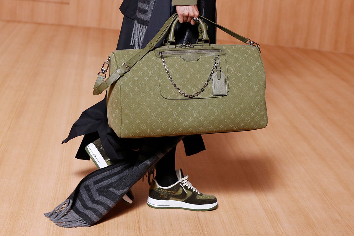 A view of The Louis Vuitton and Nike expression of the “Air Force 1”  News Photo - Getty Images