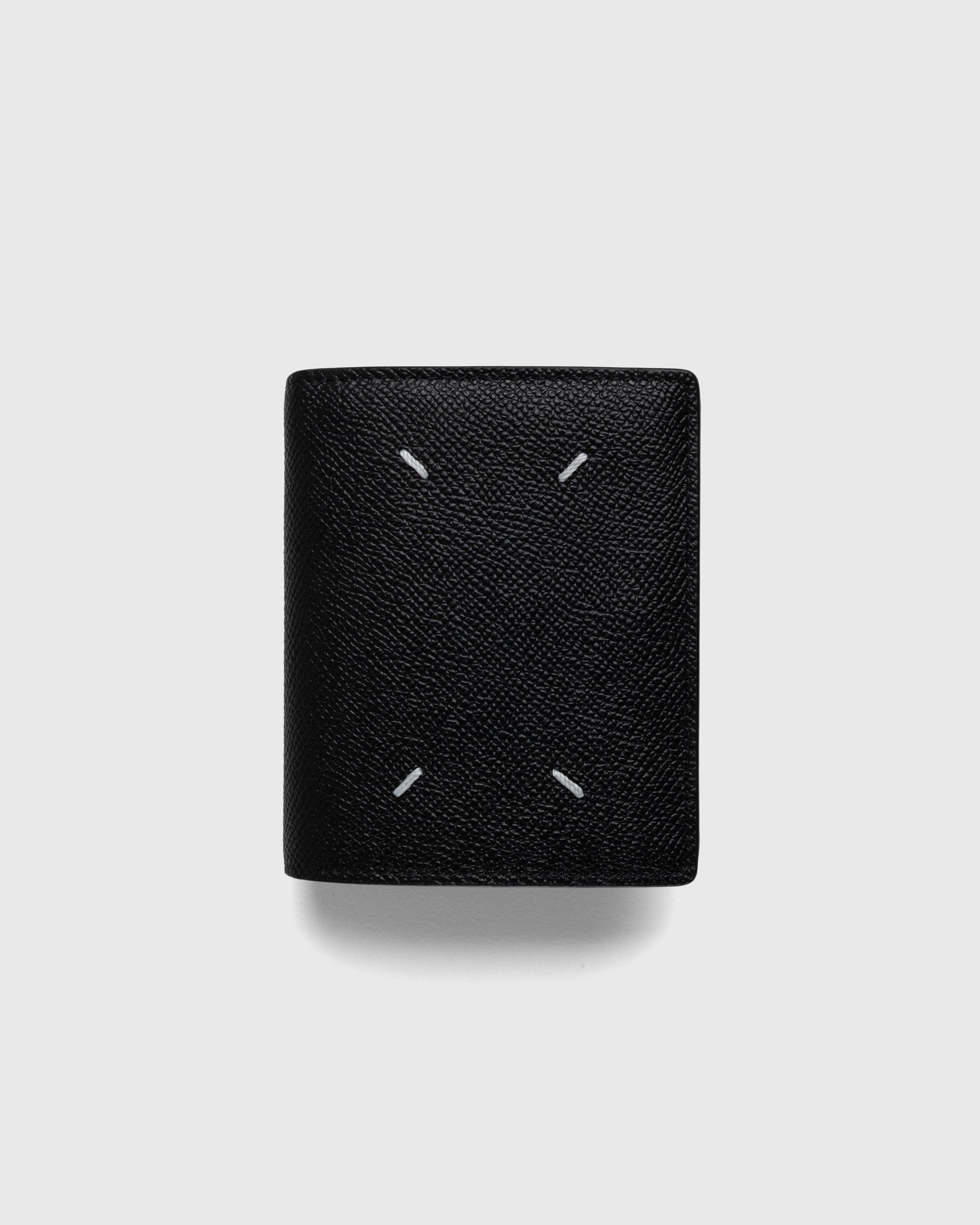 Maison Margiela - Leather Bifold Wallet Black - Accessories - Black - Image 1