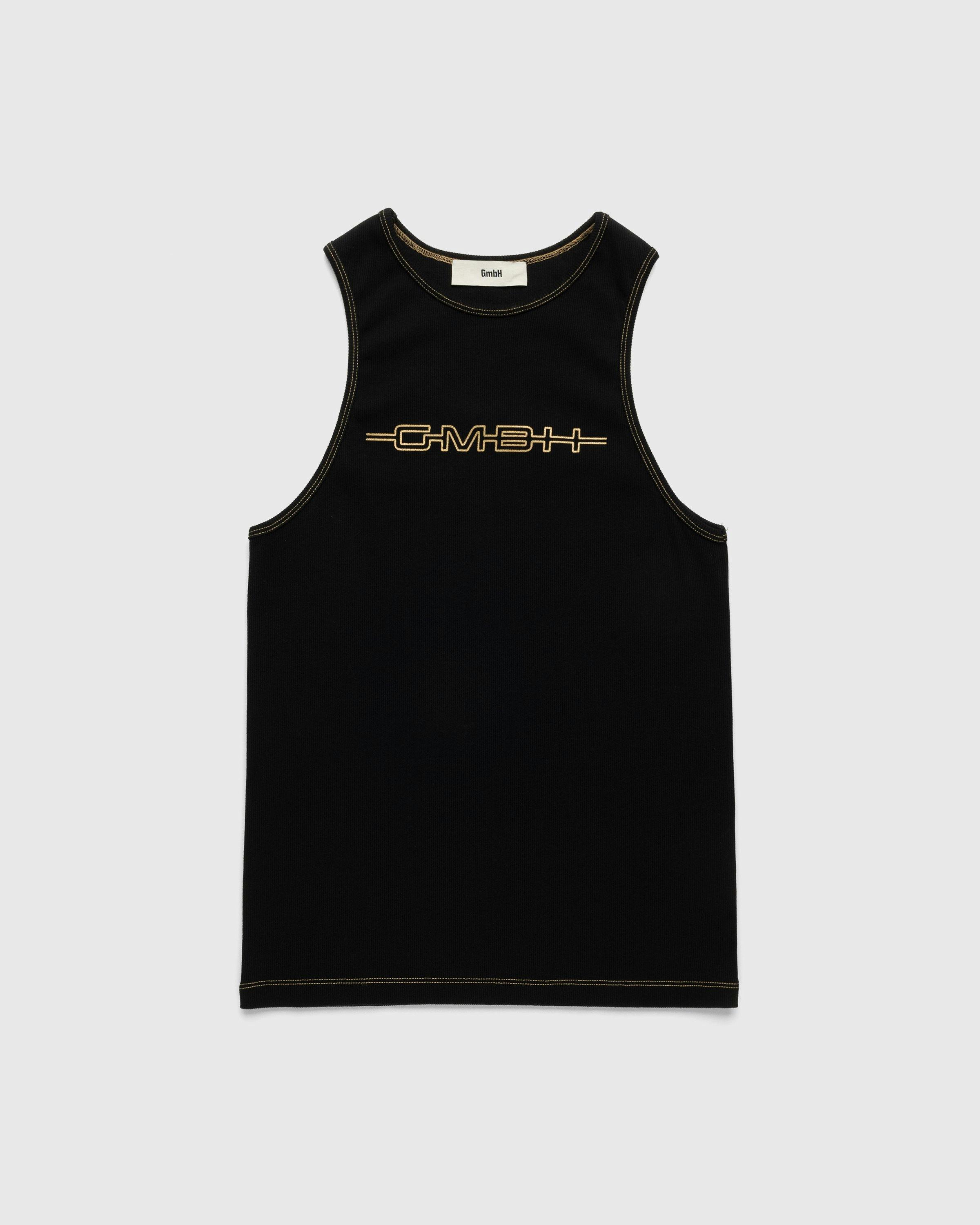 GmbH - Ali Rib Tank Top Black/Yellow - Clothing - Black - Image 1