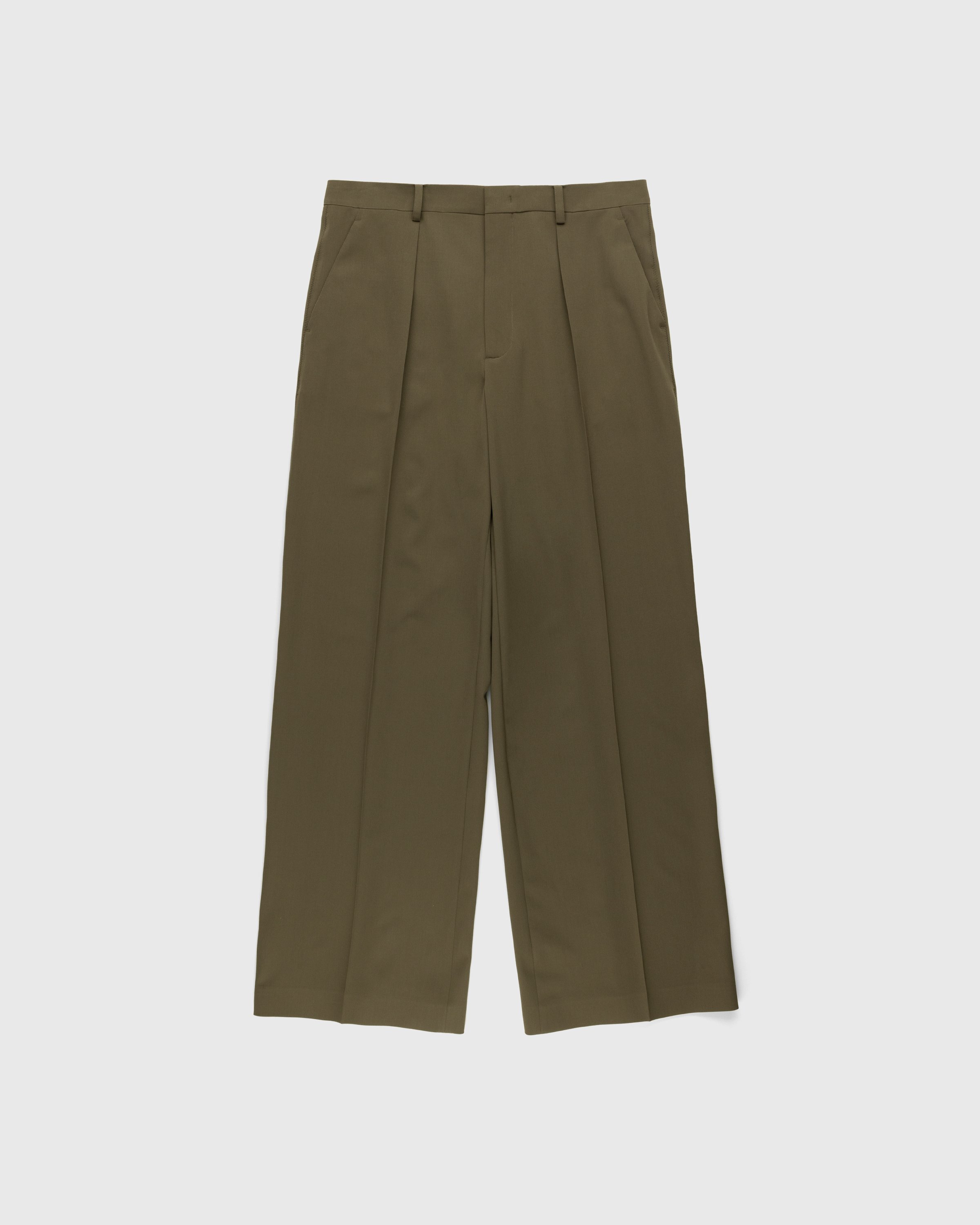 Jean Paul Gaultier - Classic Woven Trouser Khaki - Clothing - Brown - Image 1