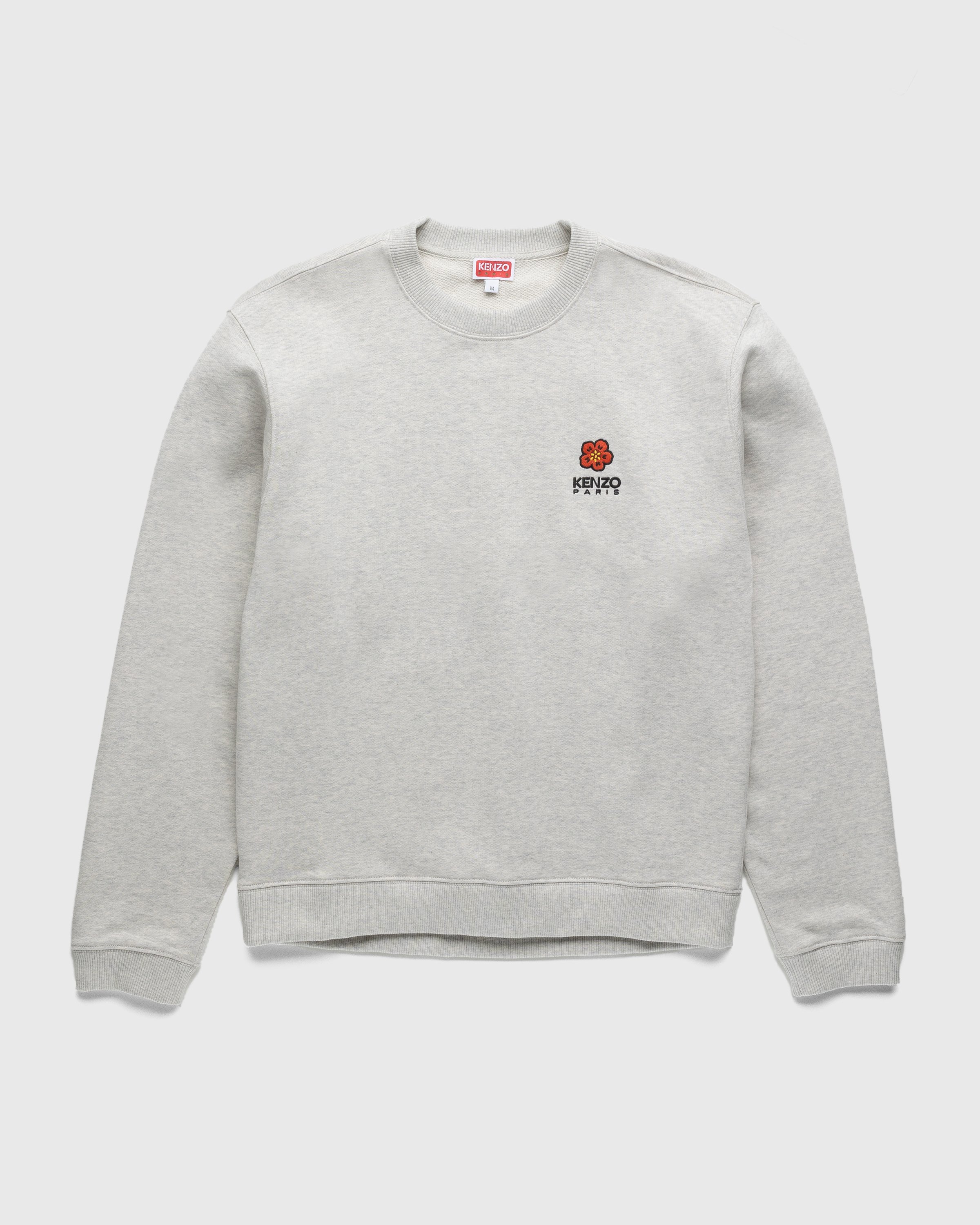 Kenzo - Boke Flower Crest Sweatshirt Pale Grey - Clothing - Grey - Image 1