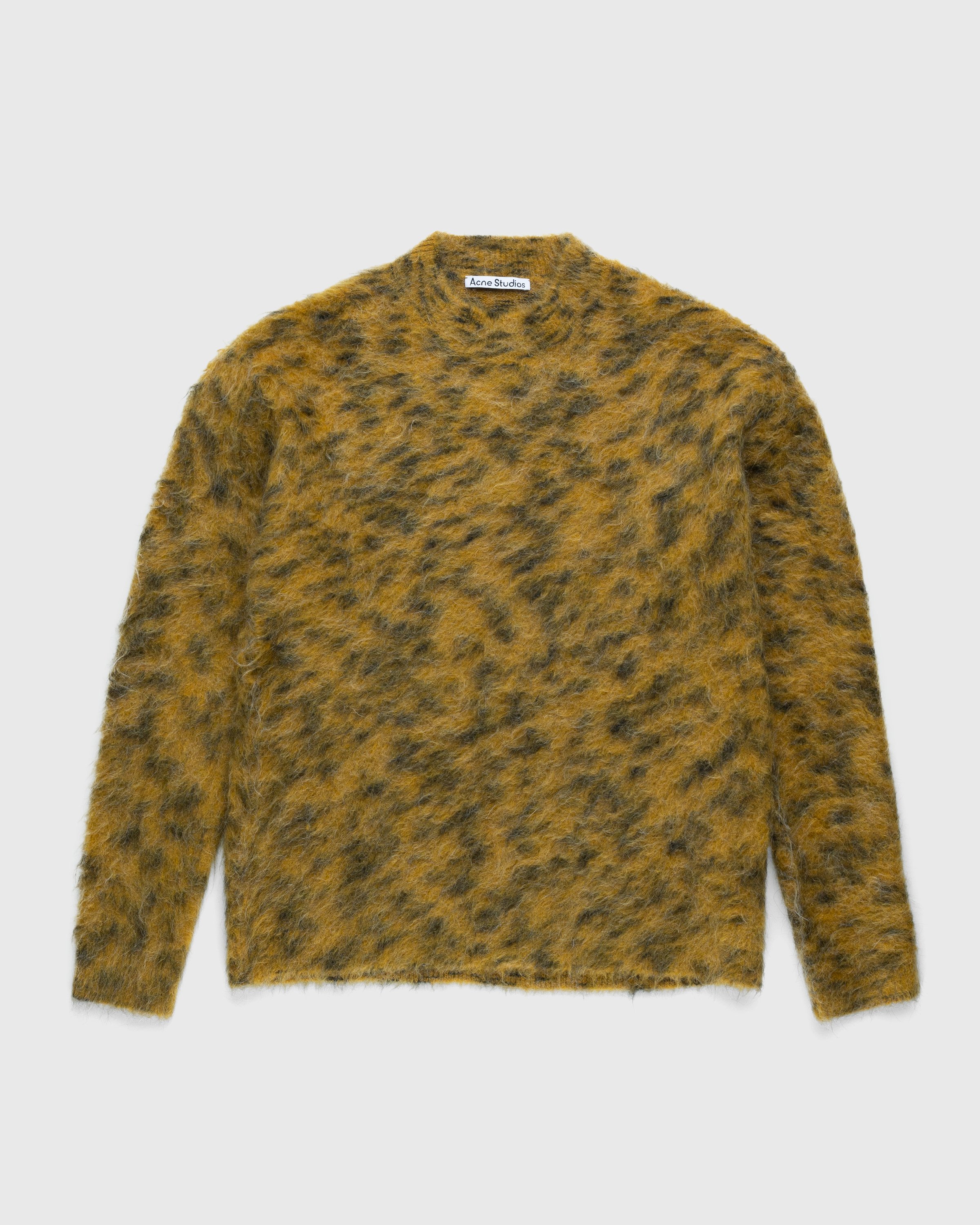 Acne Studios - Hairy Crewneck Sweater Yellow - Clothing - Yellow - Image 1