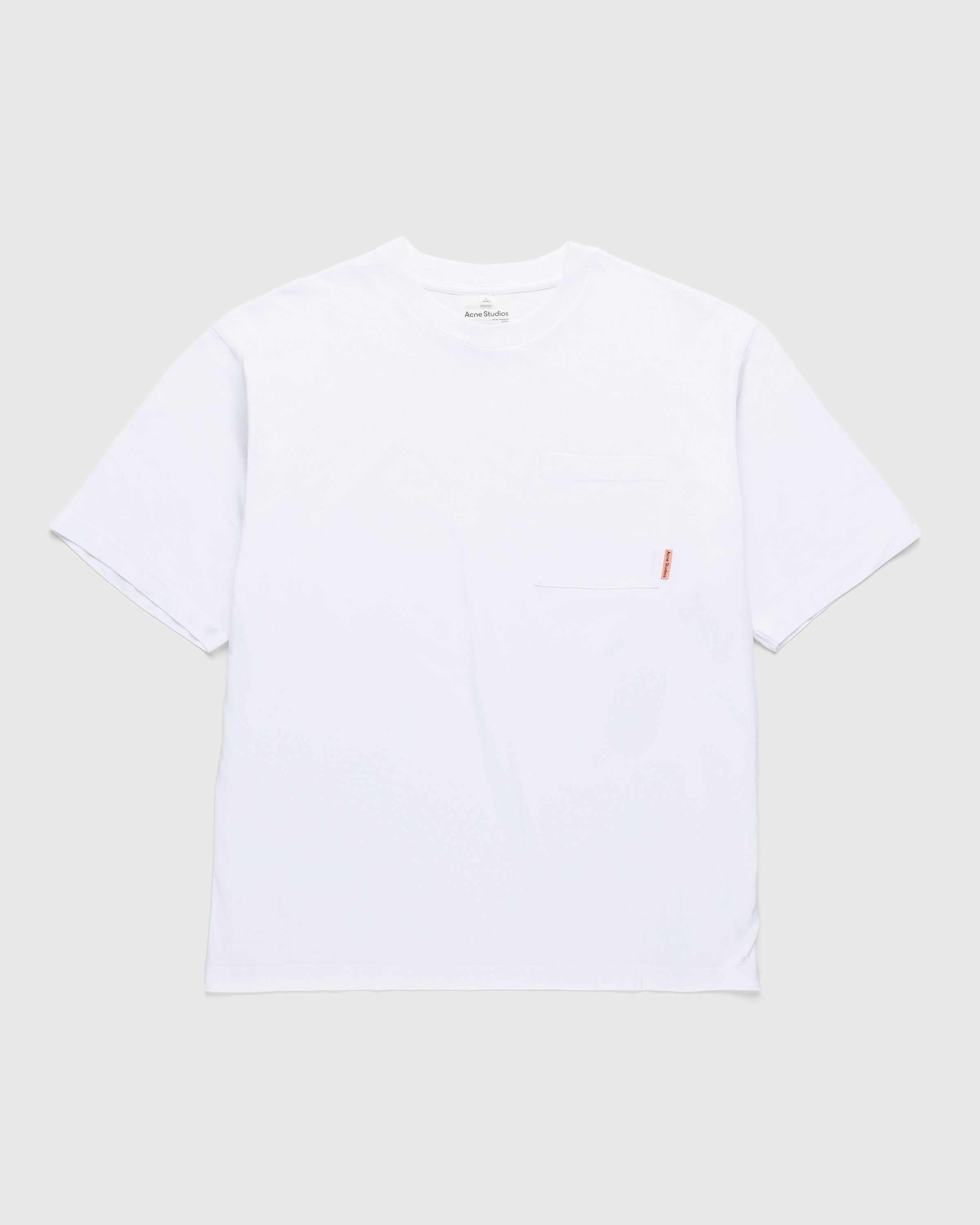 Acne Studios - Organic Cotton Pocket T-Shirt White - Clothing - White - Image 1
