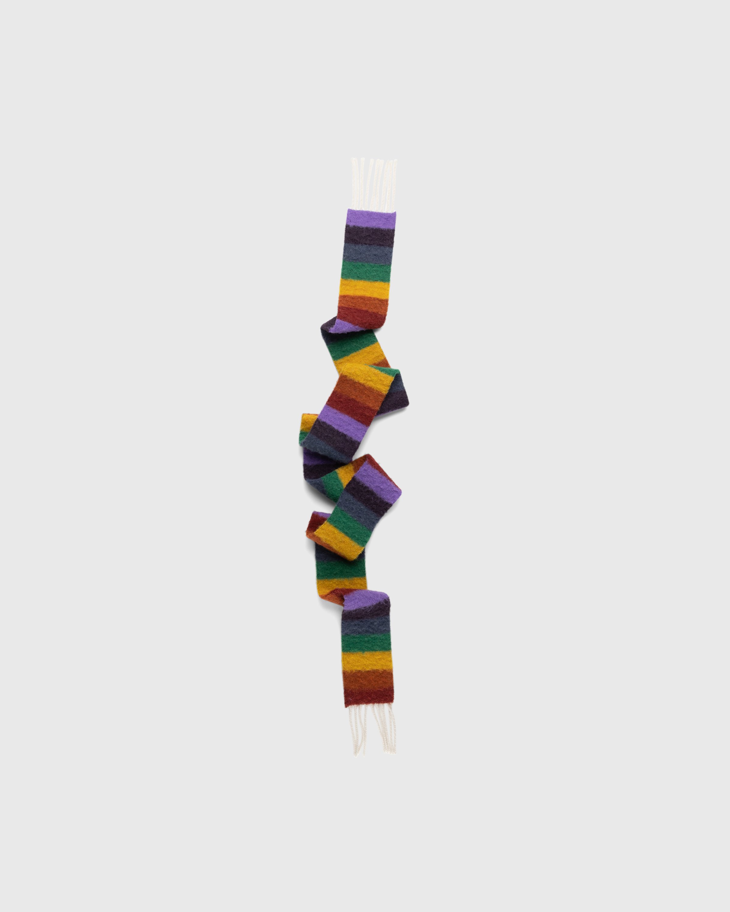Acne Studios - Striped Wool Blend Scarf Multi - Accessories - Multi - Image 1