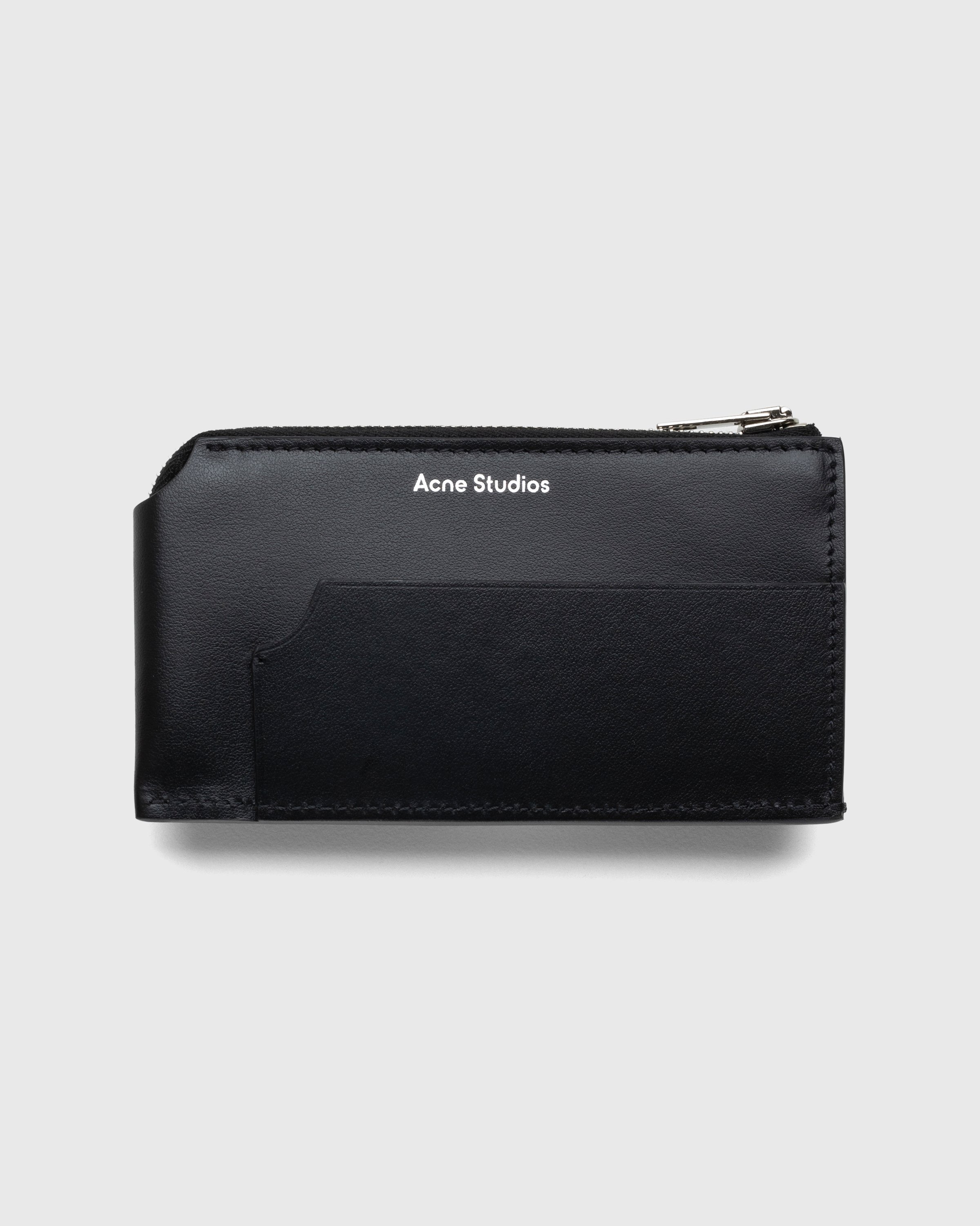 Acne Studios - Leather Zip Wallet Black - Accessories - Black - Image 1