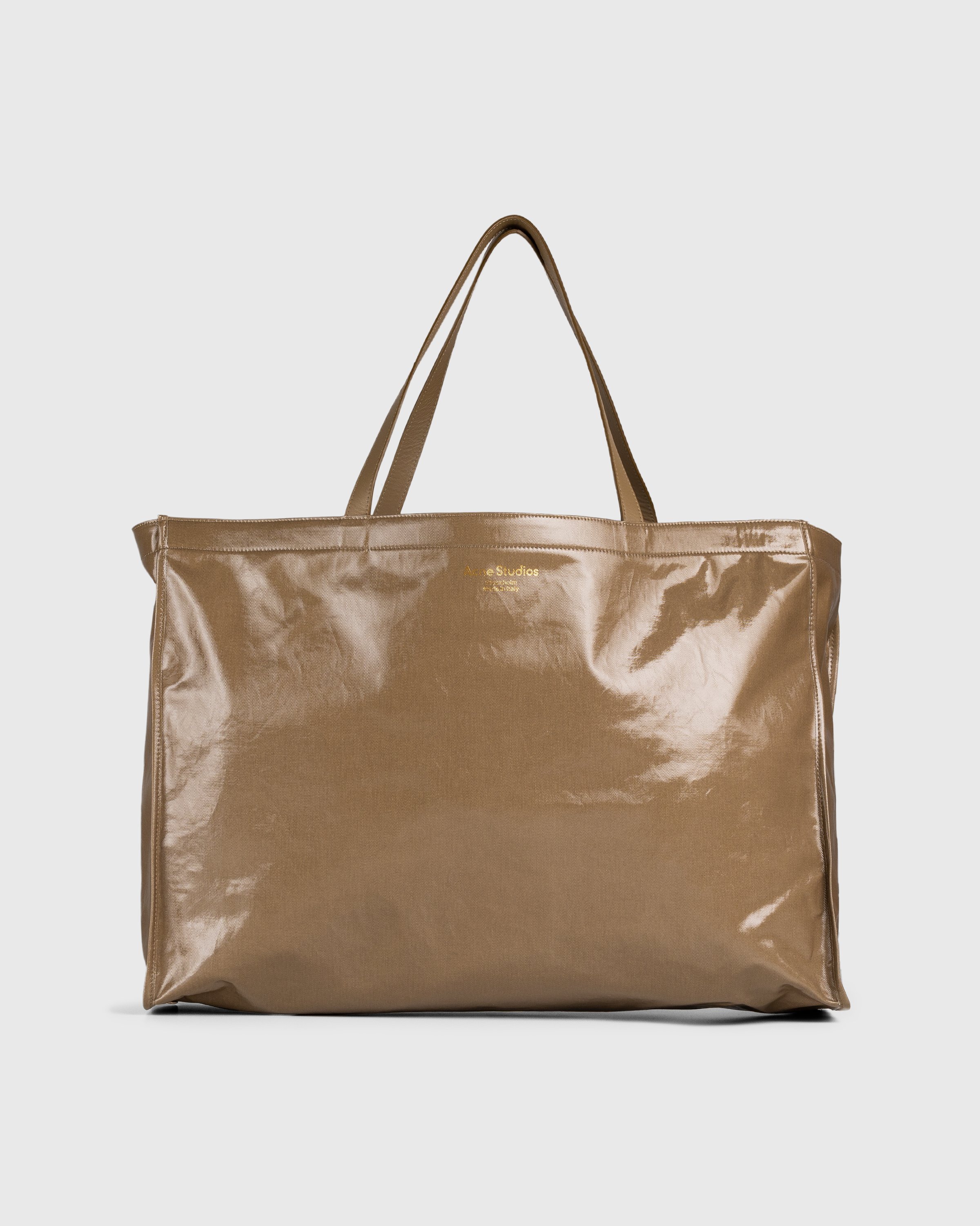 Acne Studios - Oilcloth Tote Bag Hunter Green - Accessories - Brown - Image 1