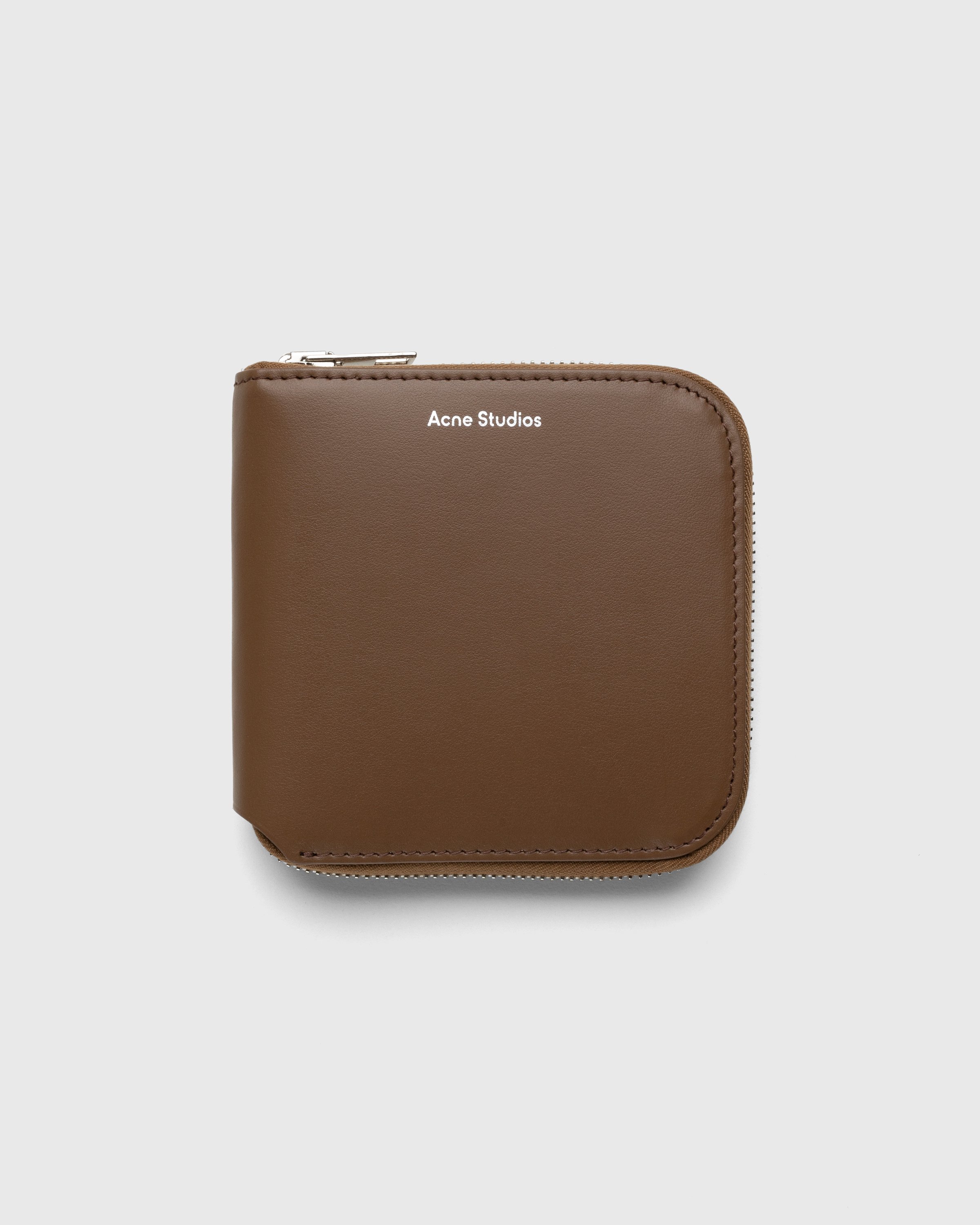 Acne Studios - Leather Zip Wallet Brown - Accessories - Brown - Image 1