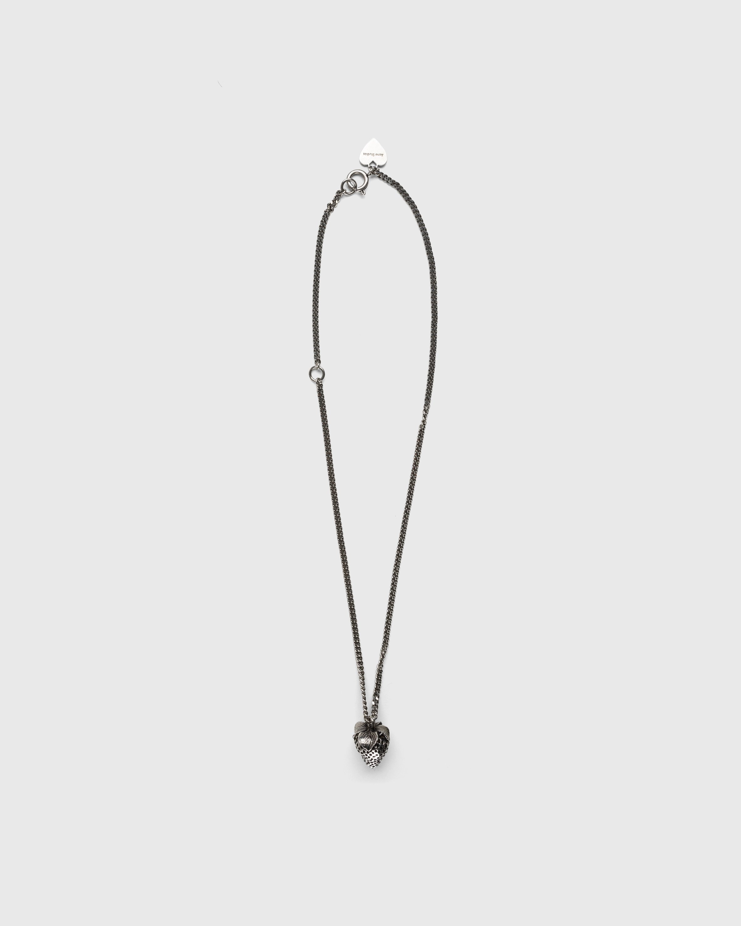 Acne Studios - Strawberry Pendant Necklace Antique Silver - Accessories - Multi - Image 1