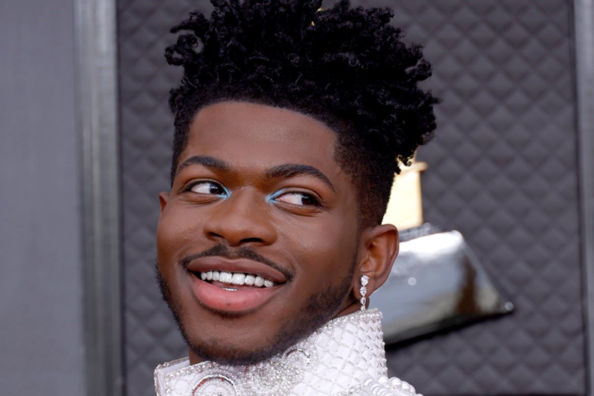 Lil Nas X Wears x Air Force 1 Sneaker Custom