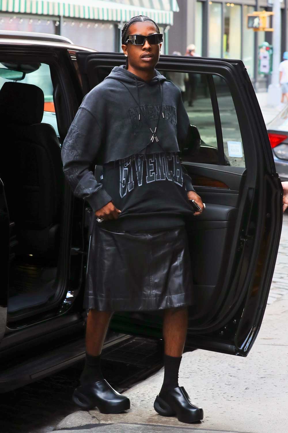 A$AP Rocky seen wearing a stylish outfit
