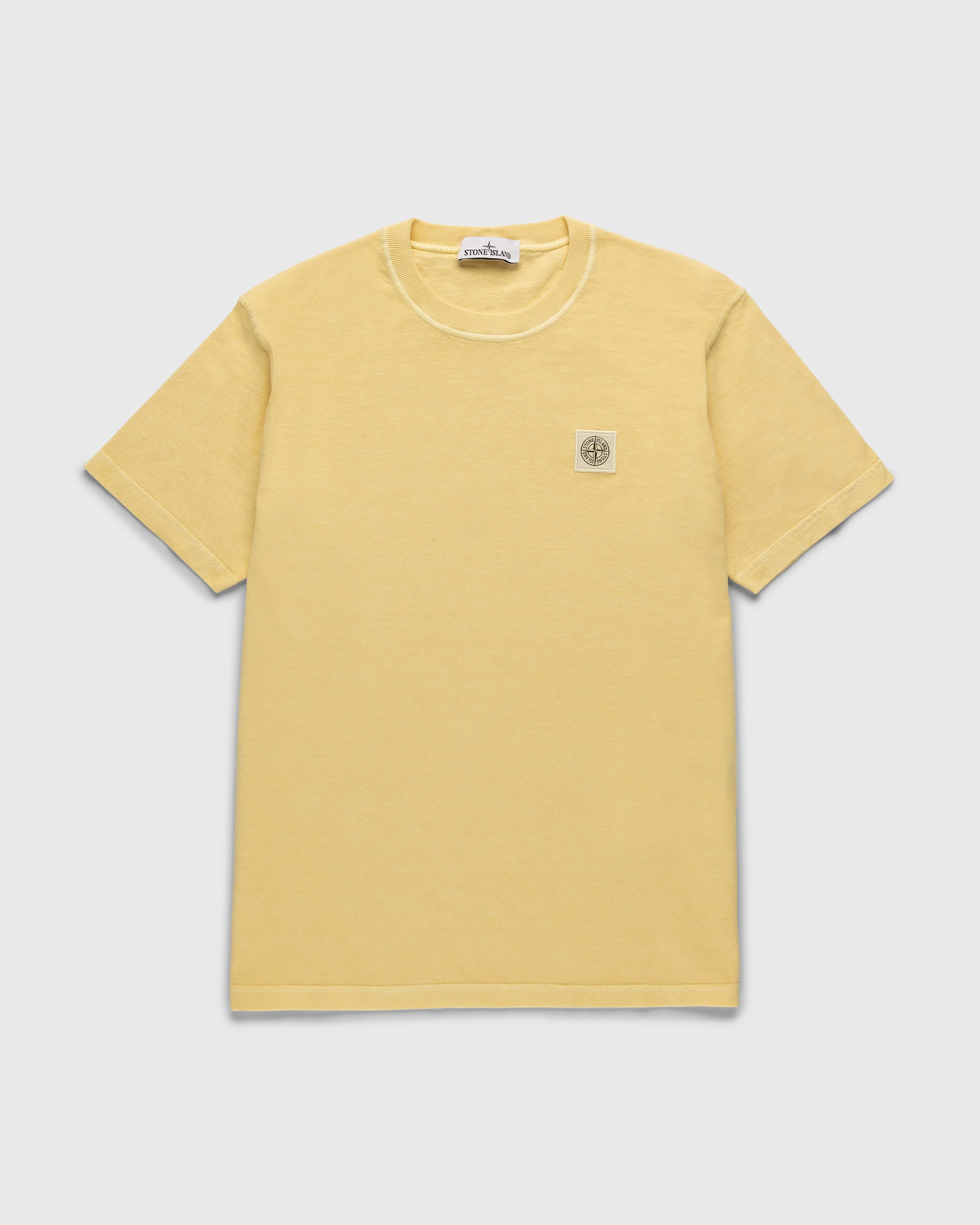 Stone Island - Fissato T-Shirt Butter - Clothing - Yellow - Image 1