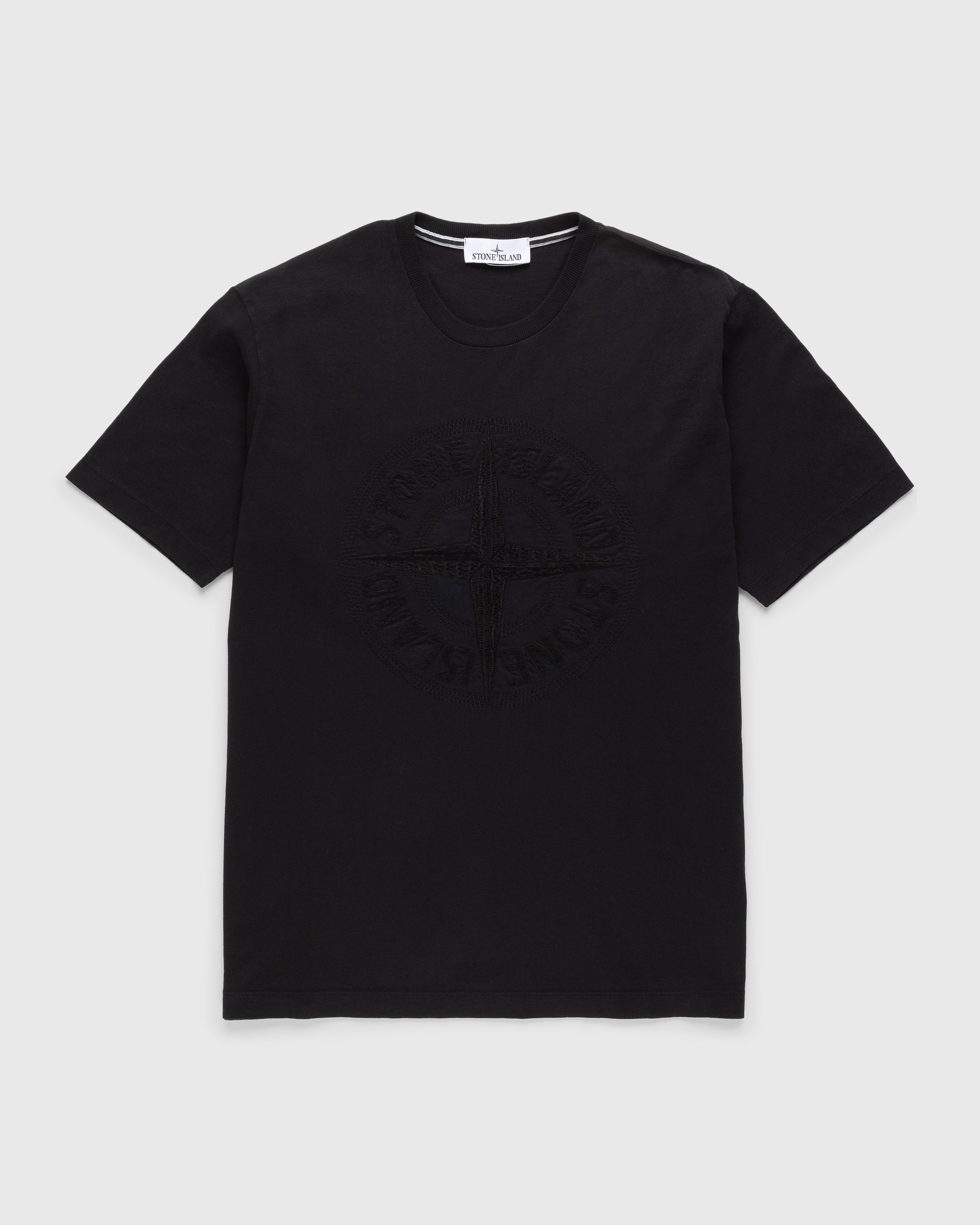 Stone Island - Compass Logo T-Shirt Black - Clothing - Black - Image 1