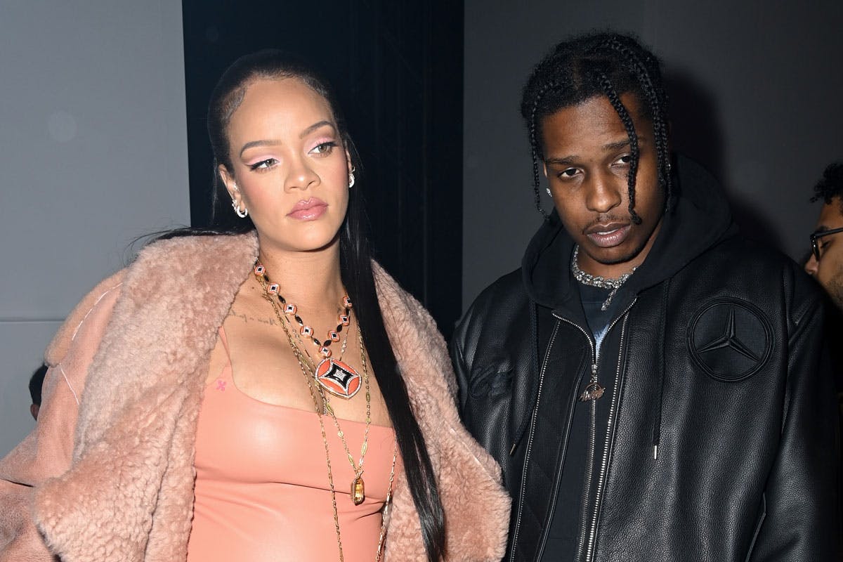 Rihanna & ASAP Rocky Hold Hands In Black Outfits: NYC Photos