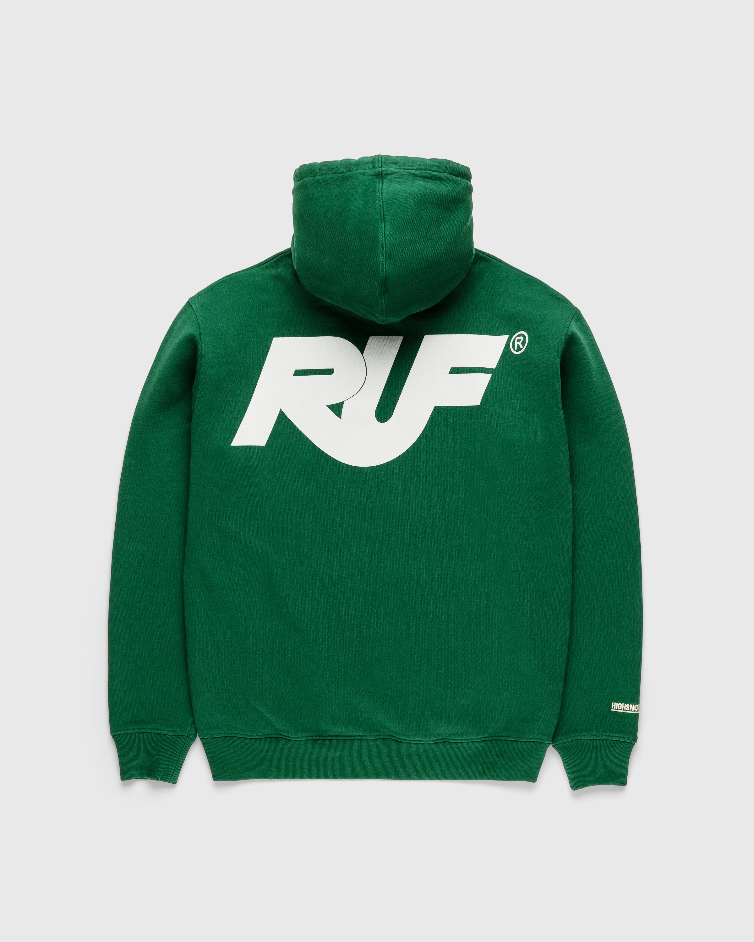 RUF x Highsnobiety - Logo Embroidered Hoodie Green - Clothing - Green - Image 1