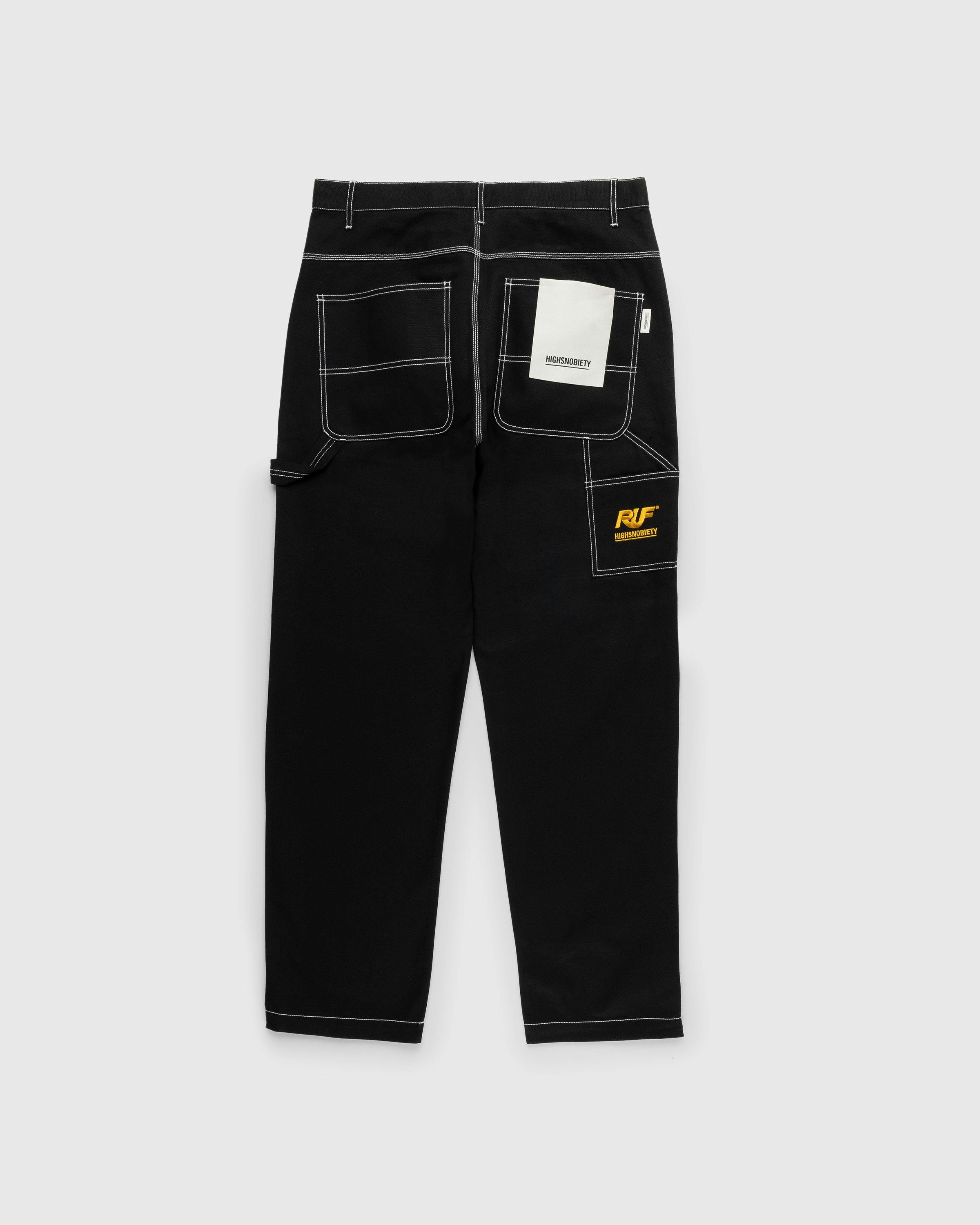 RUF x Highsnobiety - Cotton Work Pants Black - Clothing - Black - Image 1