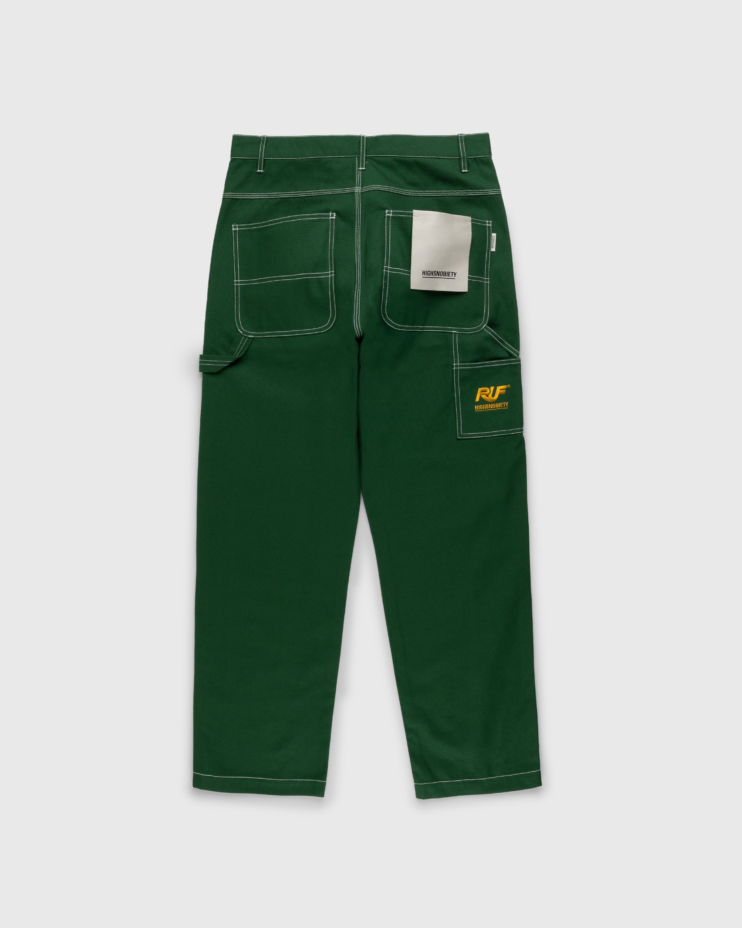 RUF x Highsnobiety - Cotton Work Pants Green - Clothing - Green - Image 1