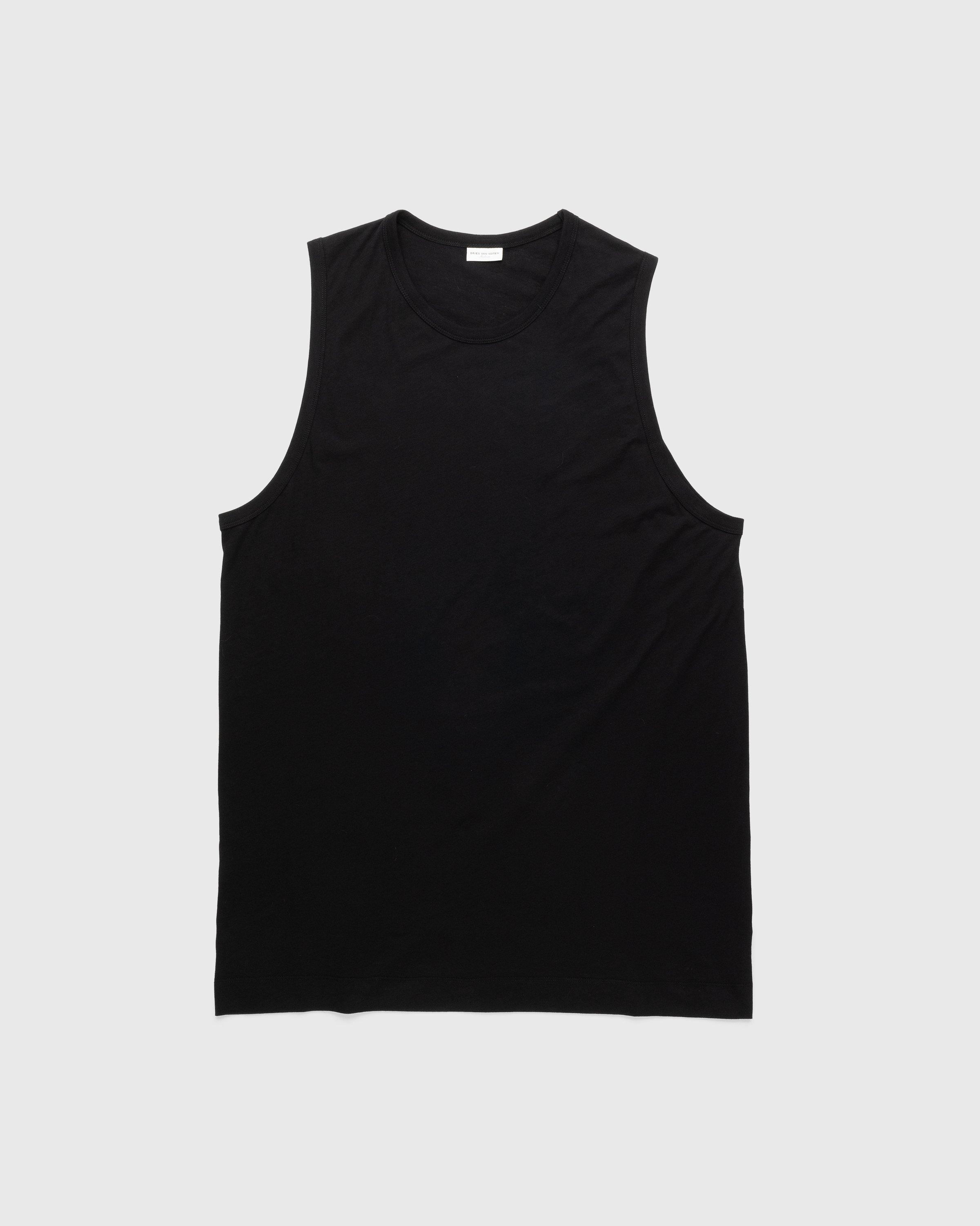 Dries van Noten - Hanator Sleeveless T-Shirt Black - Clothing - Black - Image 1