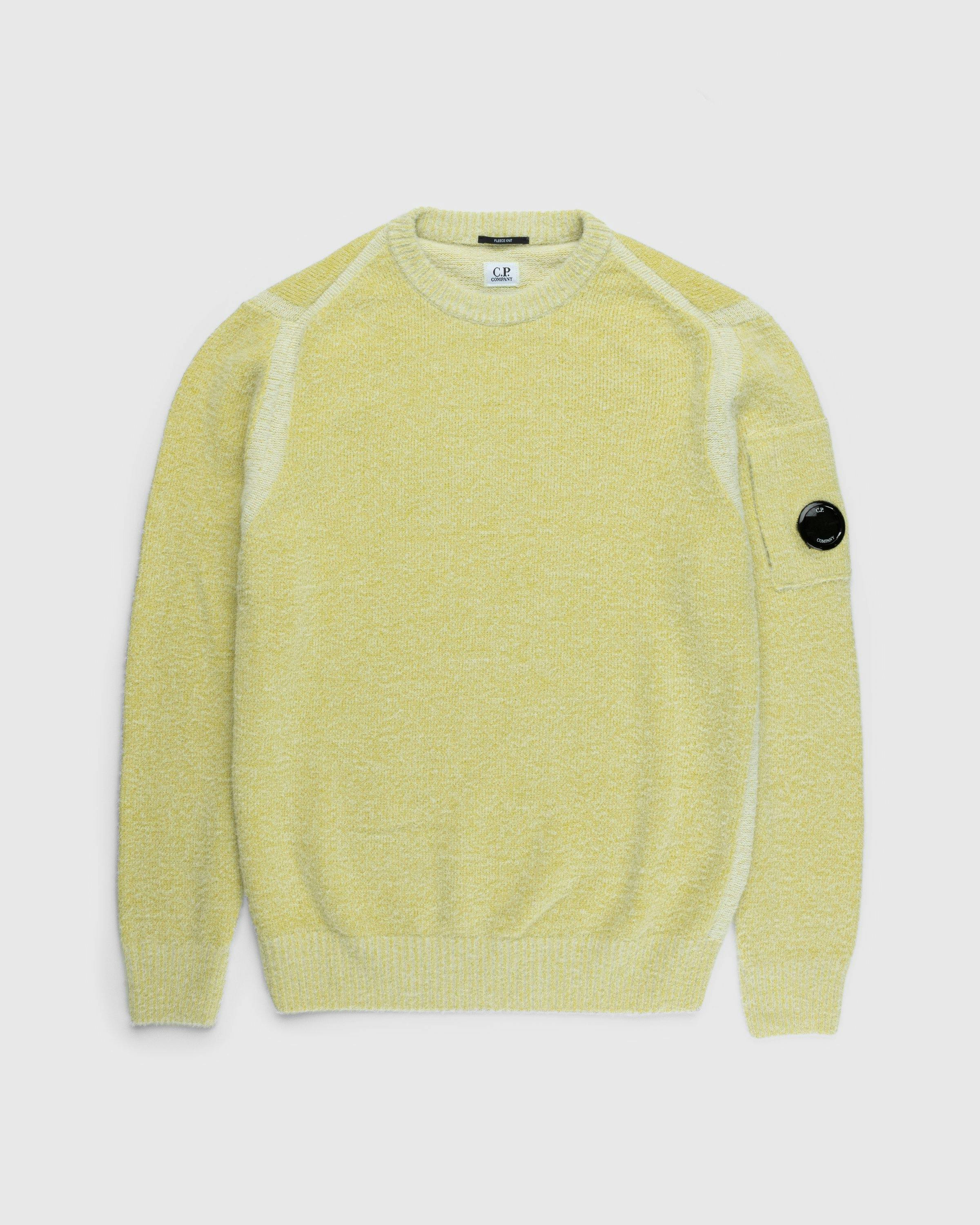 C.P. Company - Fleece Knit Jumper Yellow - Clothing - Yellow - Image 1