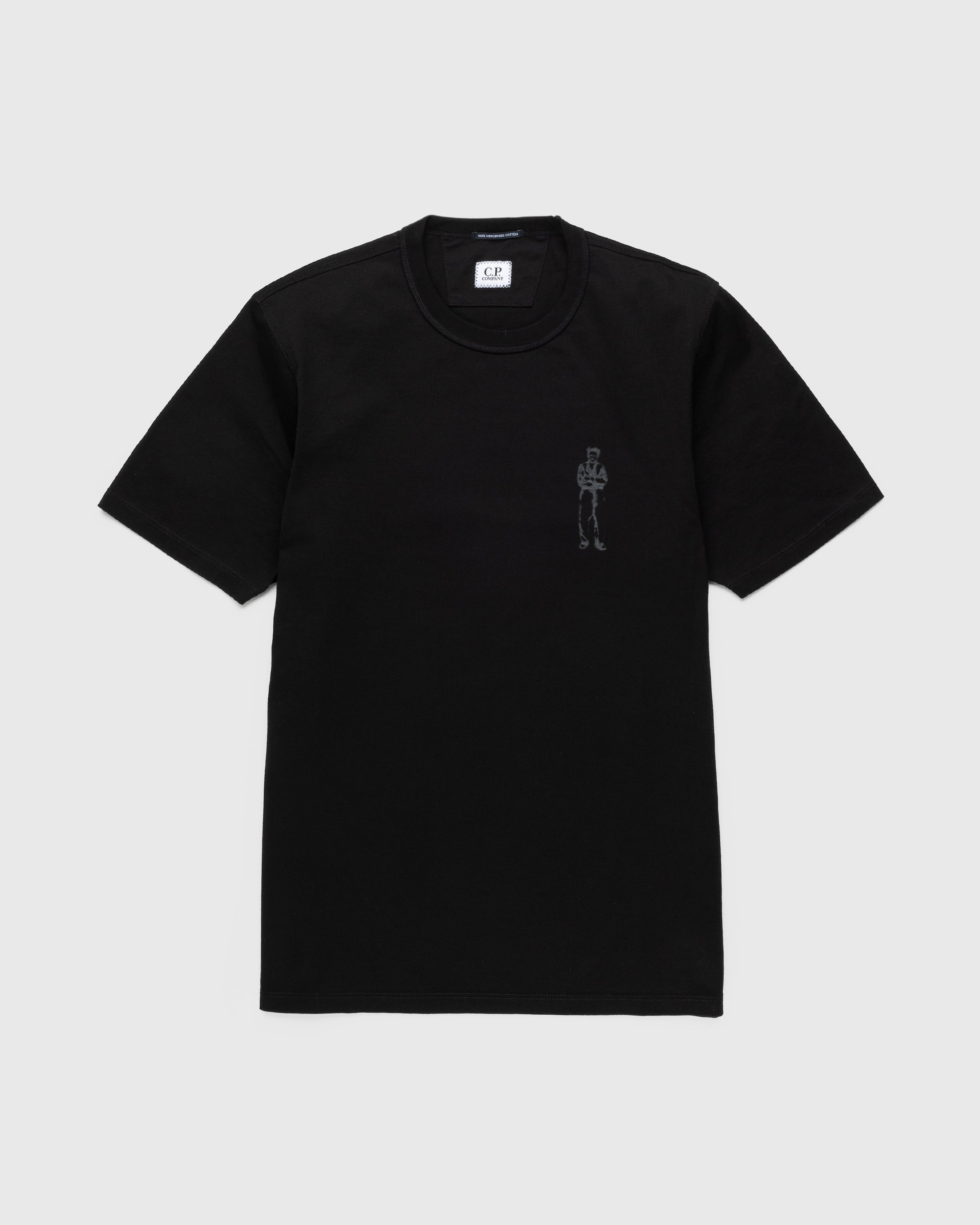 C.P. Company - Mercerized Jersey Sailor T-Shirt Black - Clothing - Black - Image 1