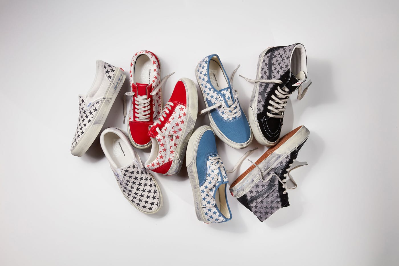 Bianca Chandon x Vans Sk8-Hi, Old Skool, Authentic Shoes Collab