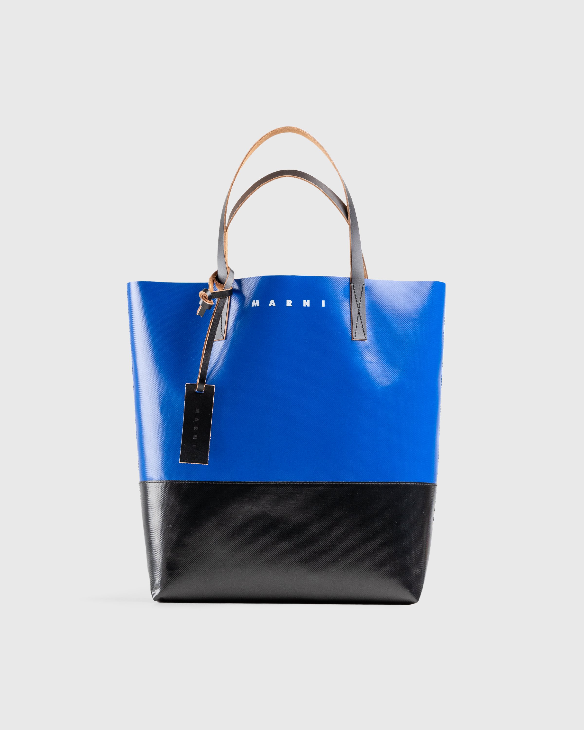 Marni - Tribeca Two-Tone Tote Bag Blue - Accessories - Blue - Image 1