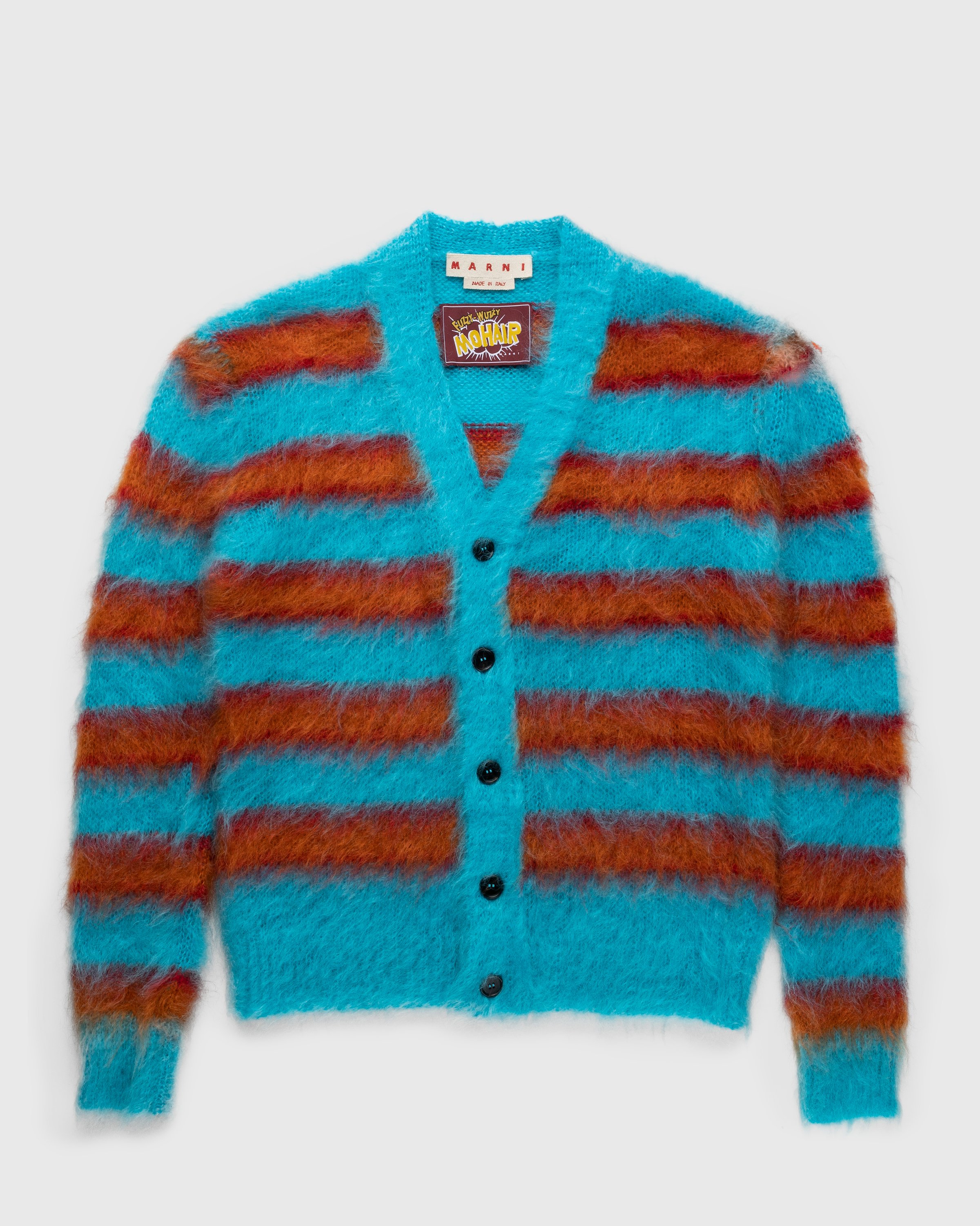 Marni - Striped Mohair Cardigan Multi - Clothing - Multi - Image 1