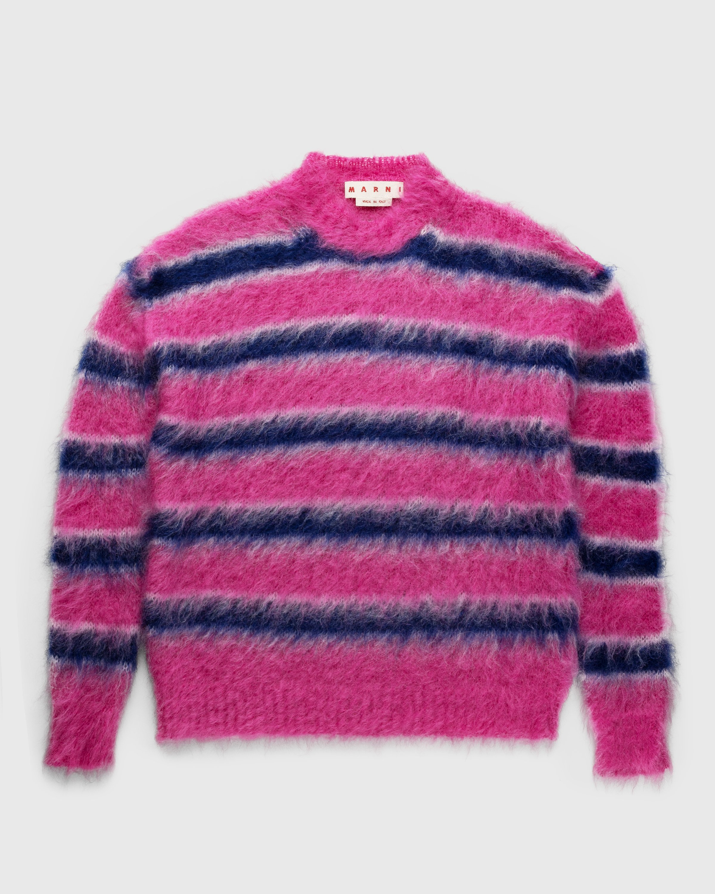 Marni - Striped Mohair Sweater Multi - Clothing - Multi - Image 1