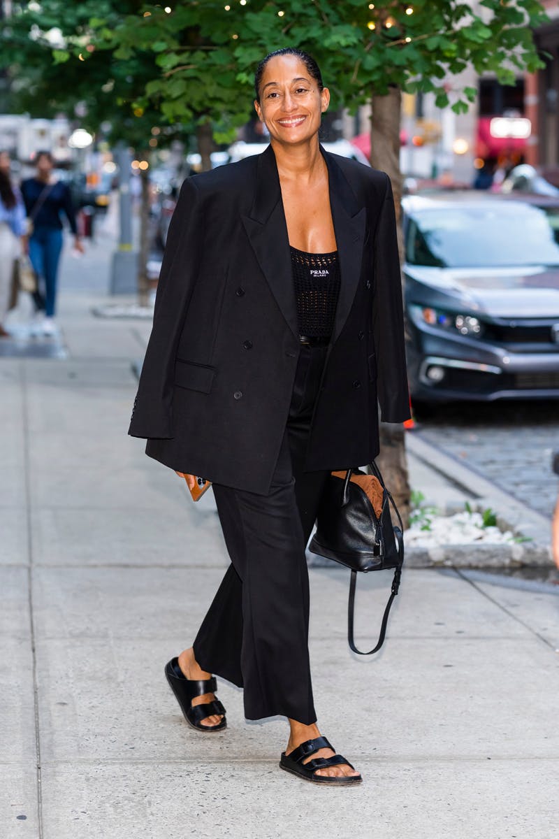 Tracee Ellis Ross wearing an Hermes handbag