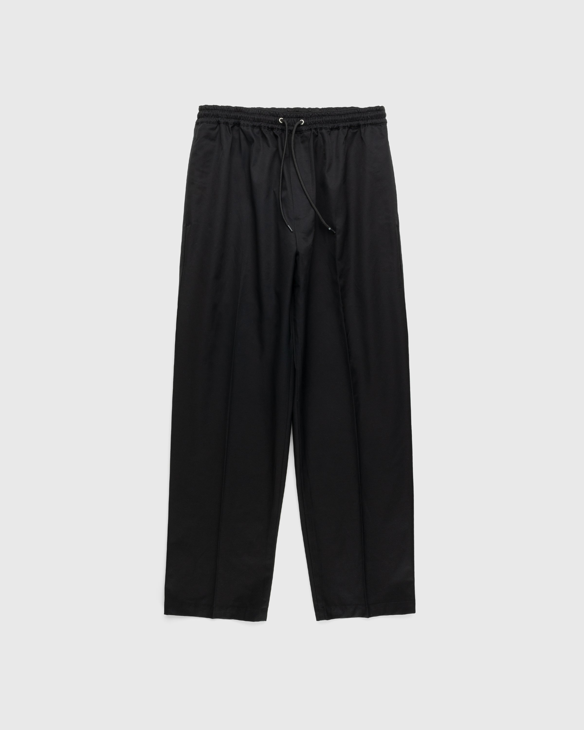 Highsnobiety - Cotton Nylon Elastic Pants Black - Clothing - Black - Image 1