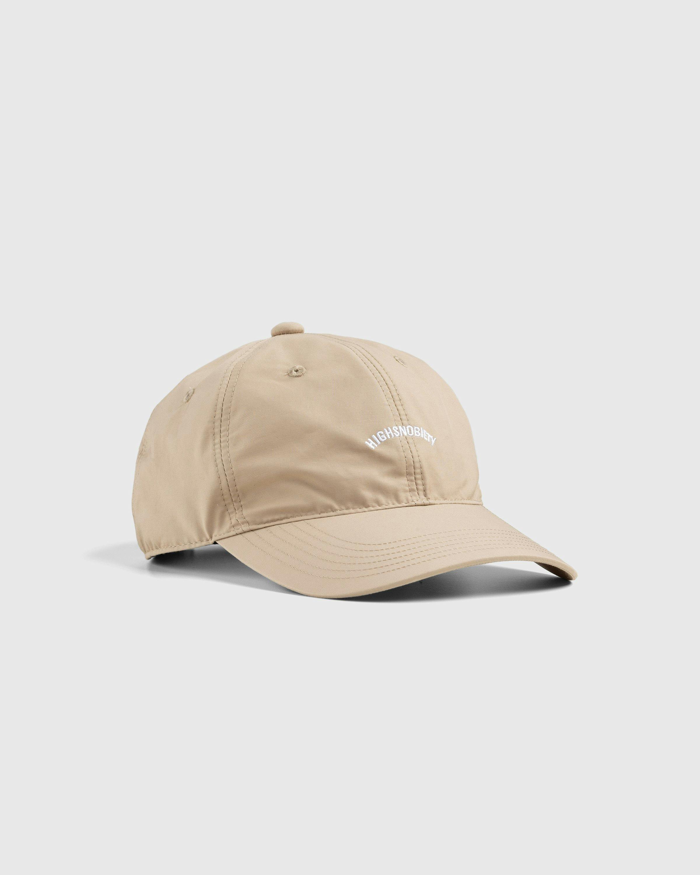 Highsnobiety - Brushed Nylon Logo Cap Natural - Accessories - Beige - Image 1