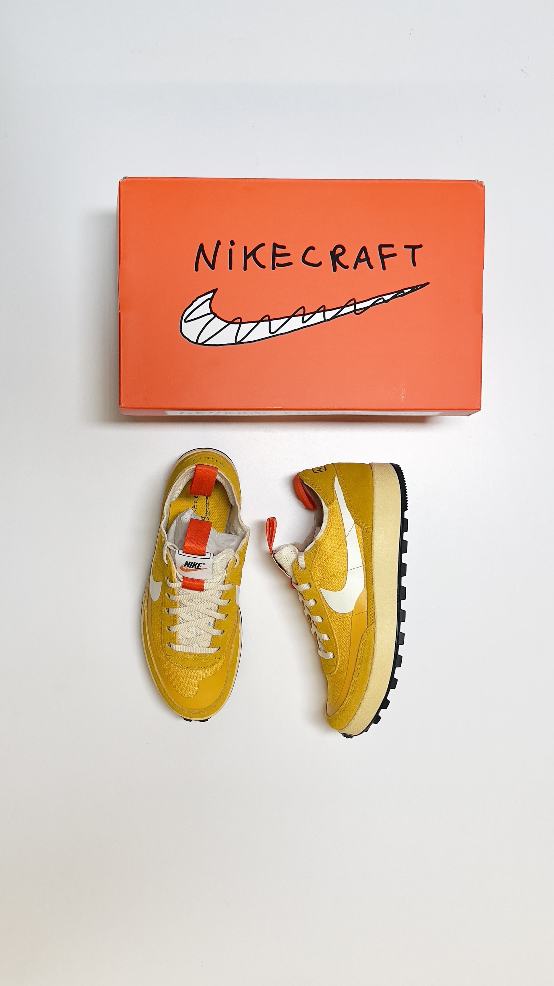 Tom Sachs Nike General Shoe Yellow Review, Release