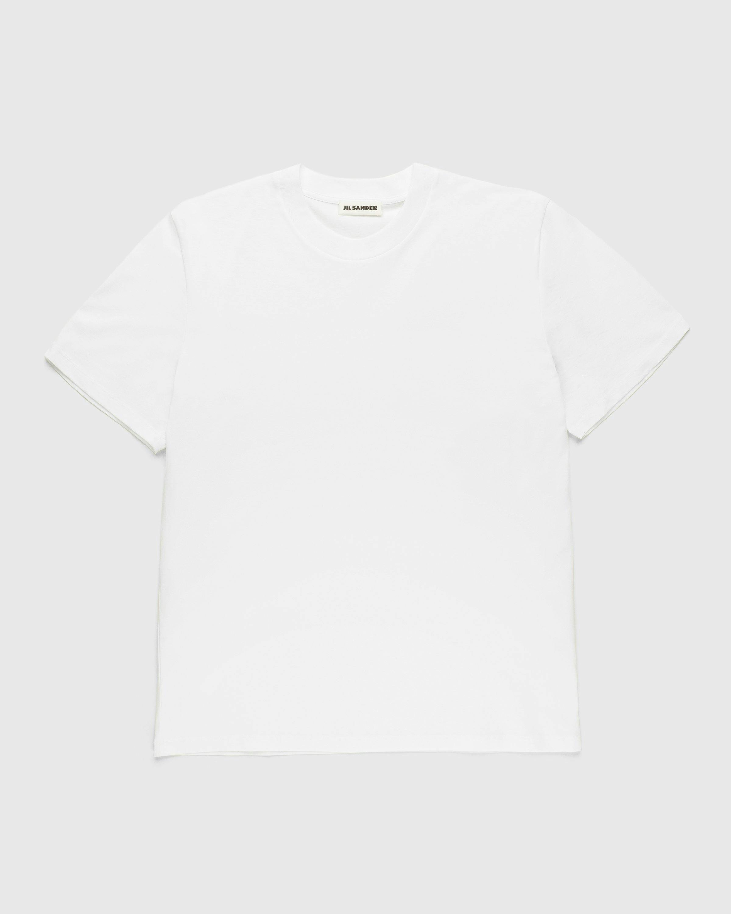 Jil Sander - Solid Cotton T-Shirt White - Clothing - White - Image 1