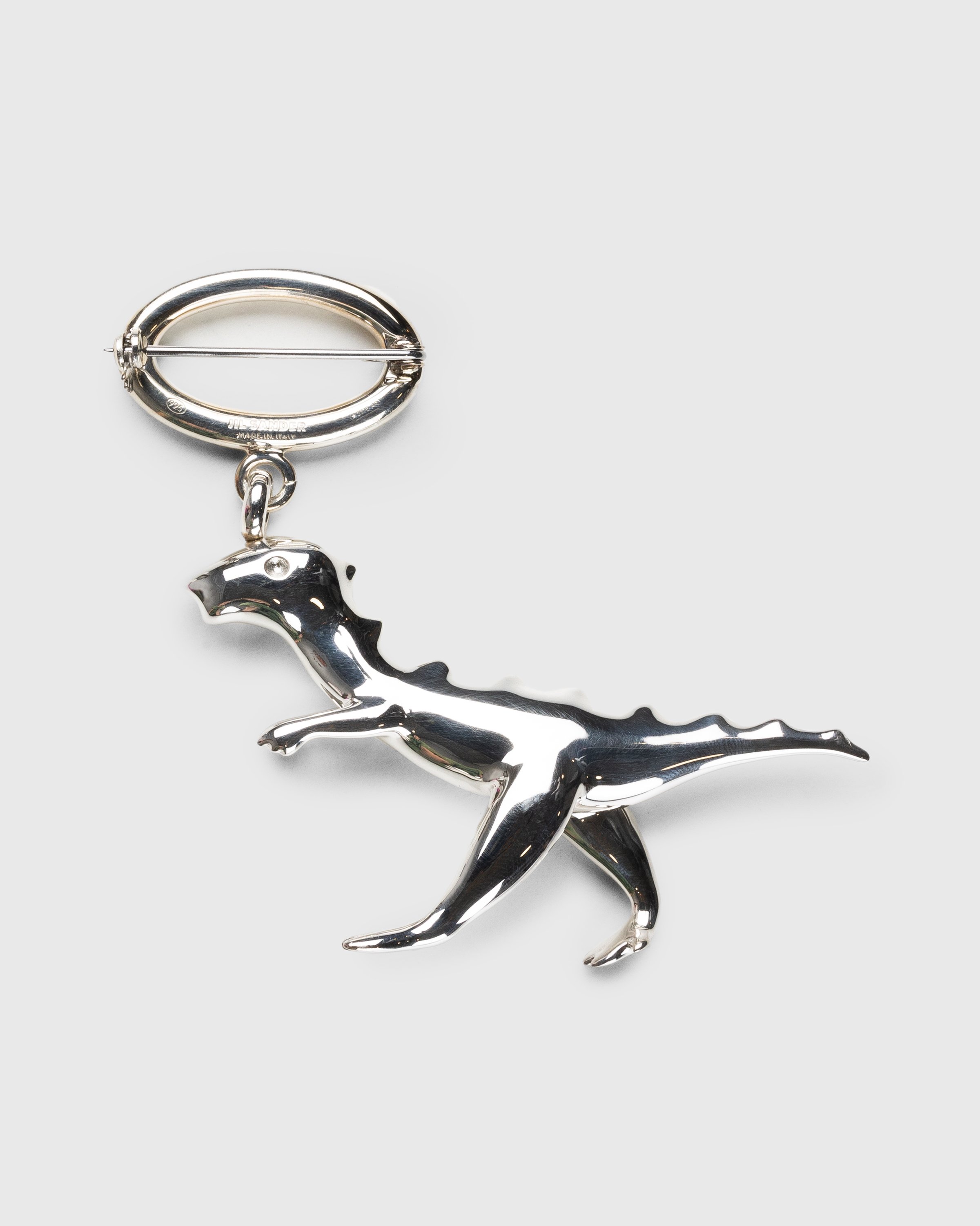 Jil Sander - Dinosaur Key Ring Silver - Accessories - Silver - Image 1