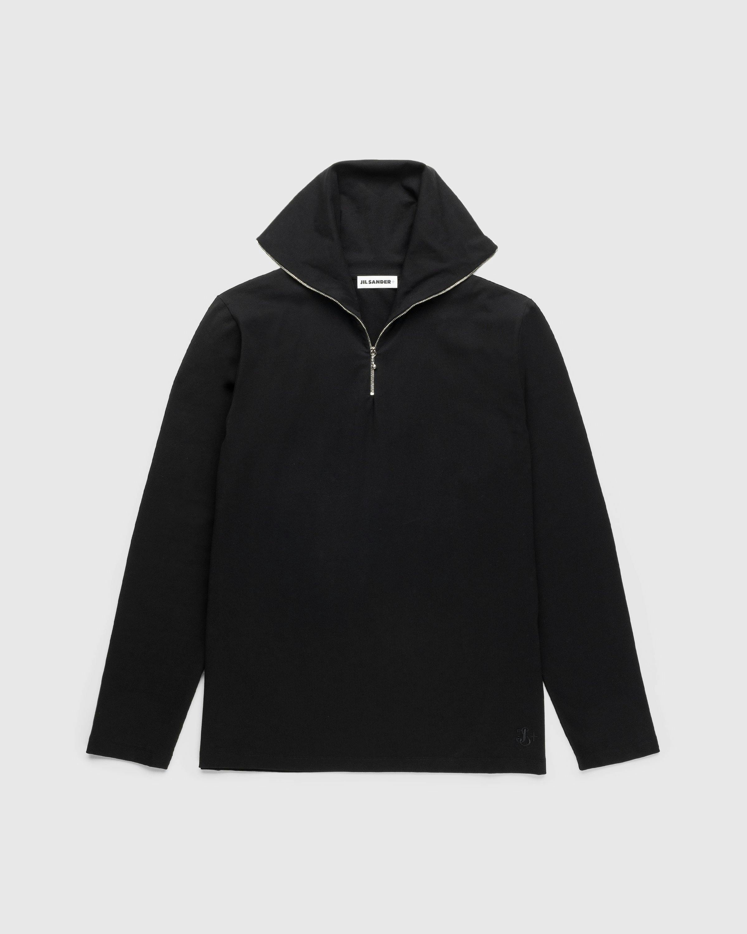 Jil Sander - Zip-Up Longsleeve Black - Clothing - Black - Image 1