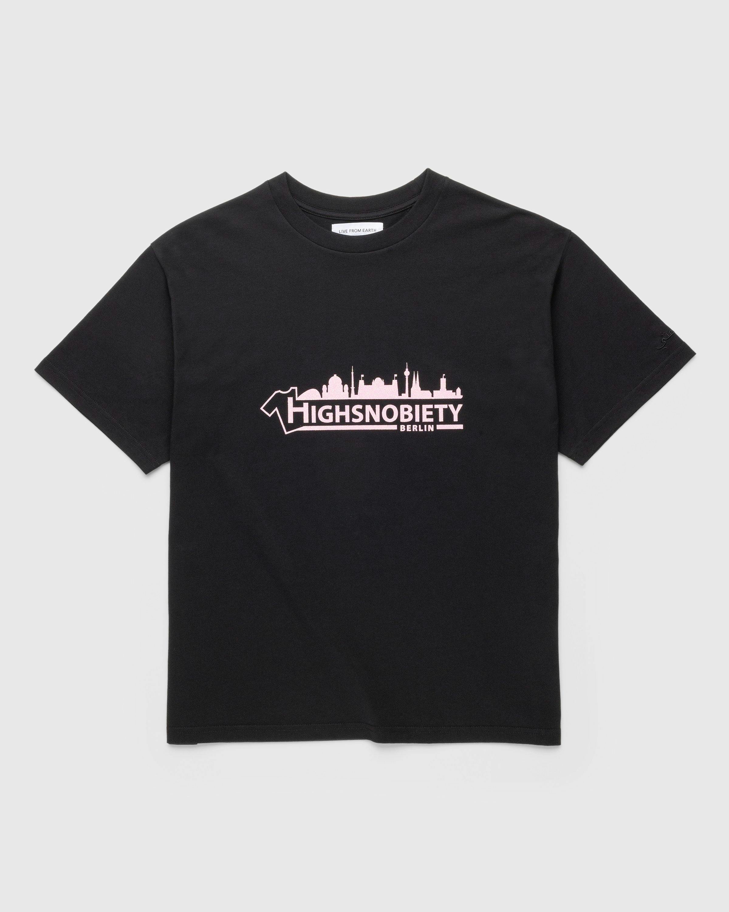 Live From Earth x Highsnobiety - BERLIN, BERLIN 3 Logo T-Shirt Black - Clothing - Black - Image 1