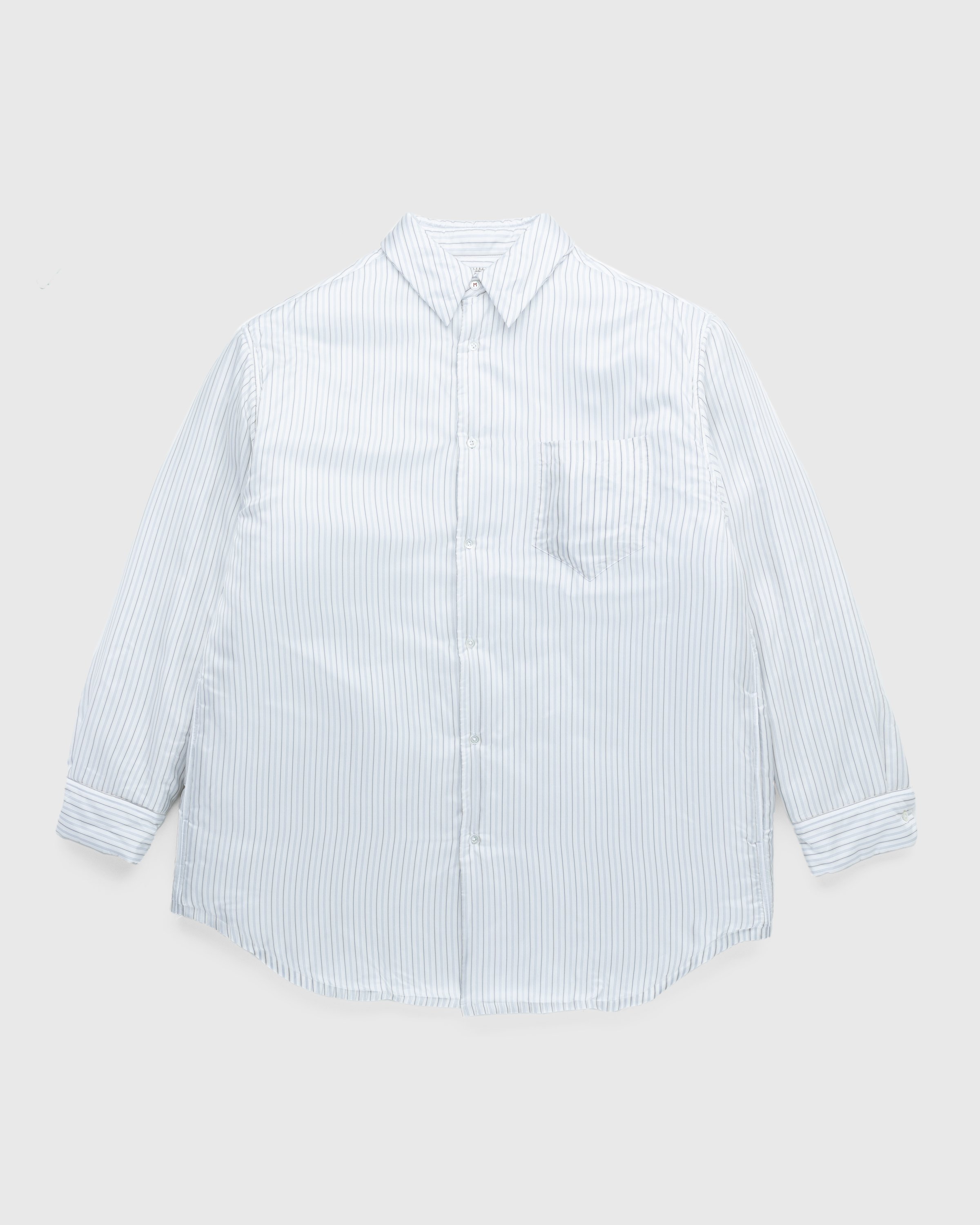 Maison Margiela - Padded Stripe Shirt Multi - Clothing - White - Image 1