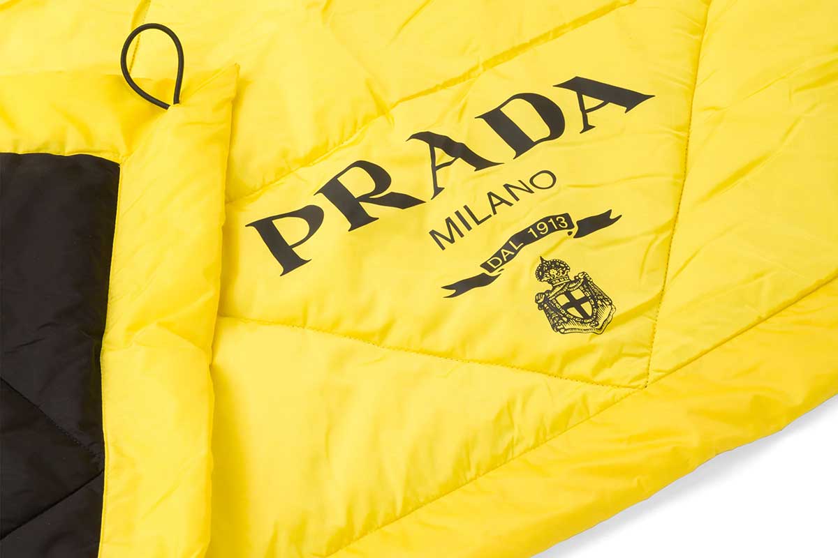 prada outdoor mountain collection accessories dog leash pet bag blanket hammock lunch box utensils frisbee yoga mat napkins water bottle candle