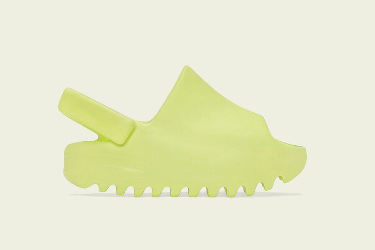 Yeezy Slide Infants Glow Green 2022