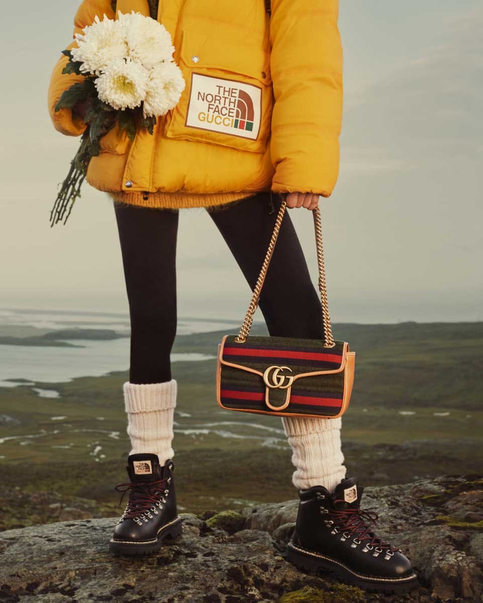 gucci the north face tnf fw21 second collection collaboration campaign drop release date info price buy nuptse release date lookbook jacket coat hat shoes list