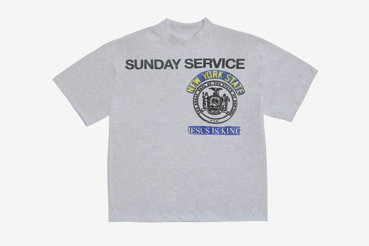Kanye West Jesus Is King grey T-shirt
