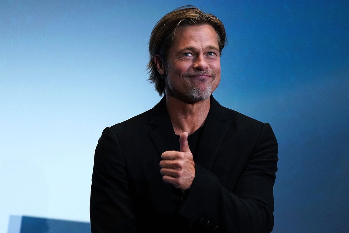 Brad Pitt thumbs up