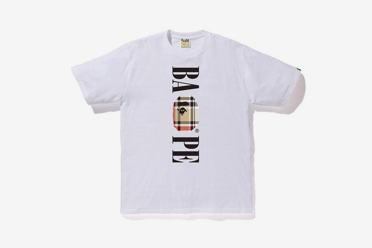 bape burberry check collection