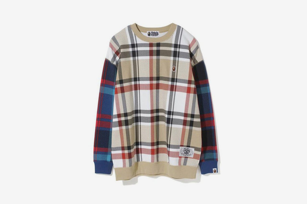 bape burberry check collection