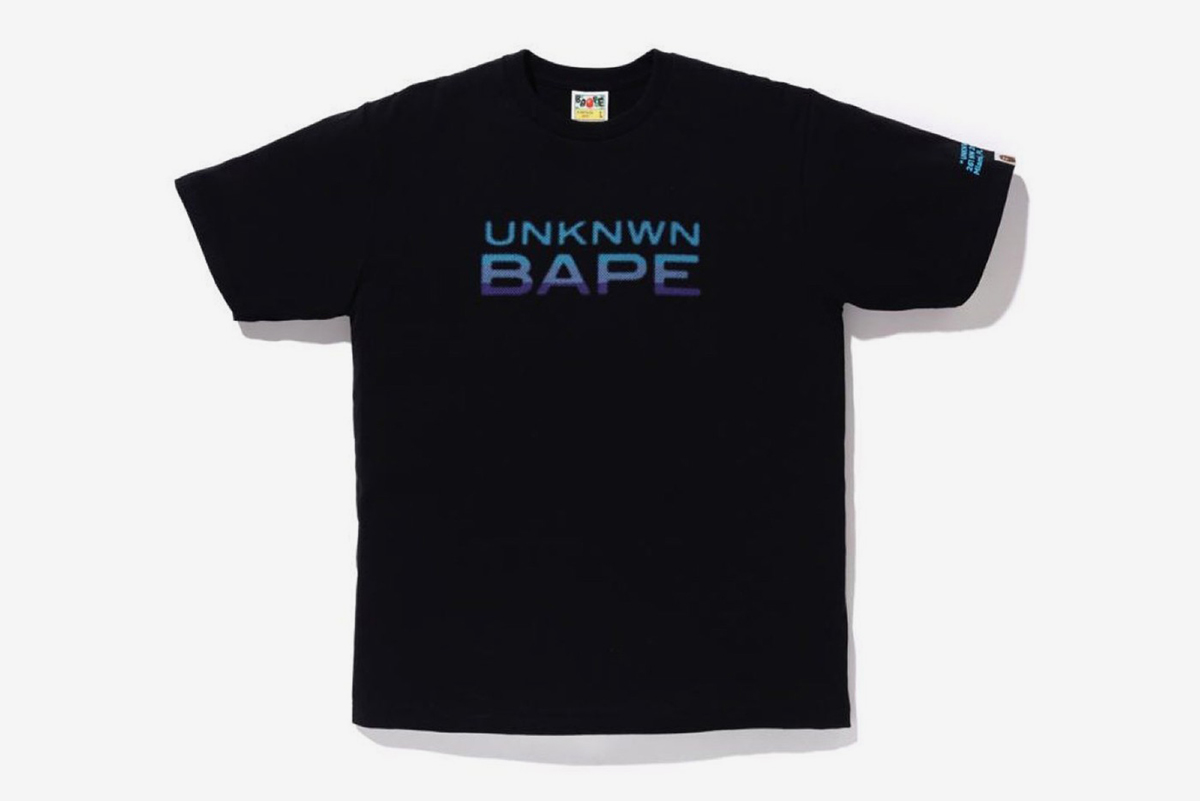 BAPE x UNKNWN black T-shirt