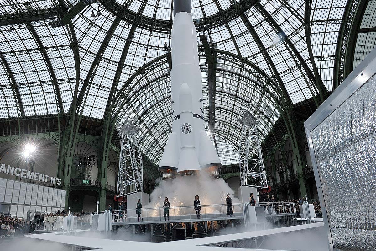 Chanel's Paris Fashion Week rocket launch runway show