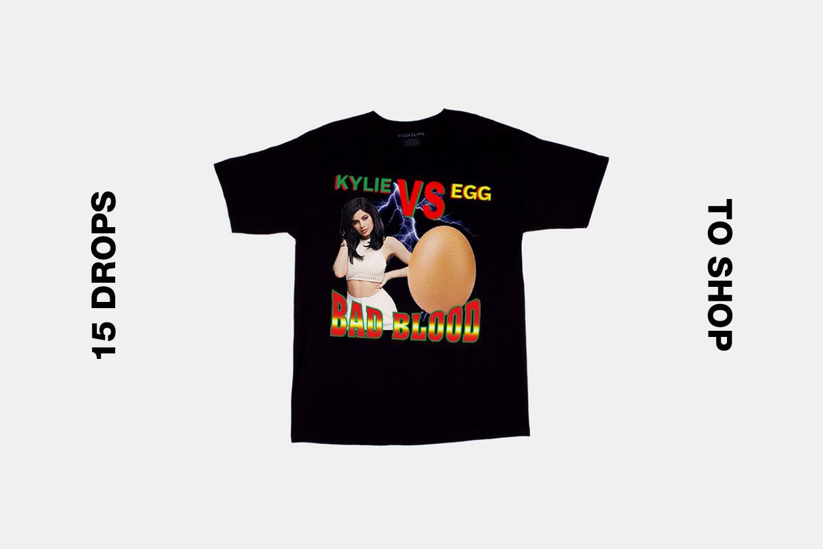 pizzaslime kylie egg t shirt best drops buy Air Jordan Converse Fendi
