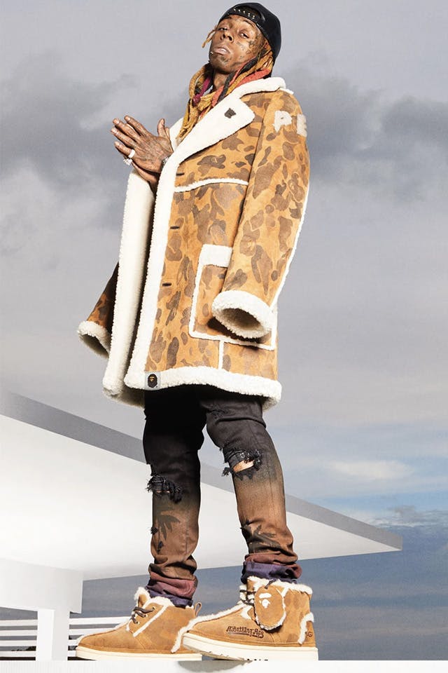 The UGG x BAPE Lookbook Starring Lil Wayne Just Dropped