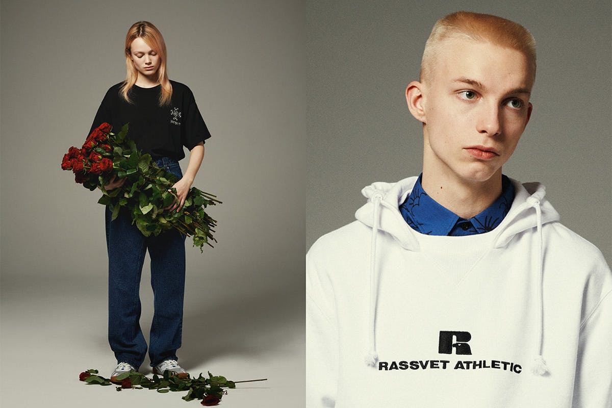 paccbet hi tec sportswear capsule collection Gosha Rubchinskiy Rassvet Russell Athletic